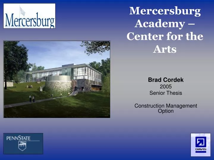 mercersburg academy center for the arts