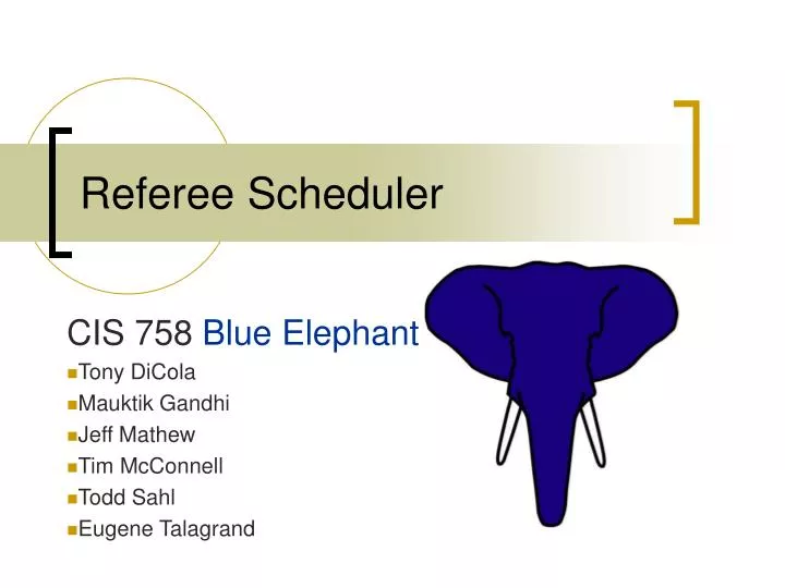 referee scheduler