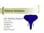 Referee Scheduler - slide 1