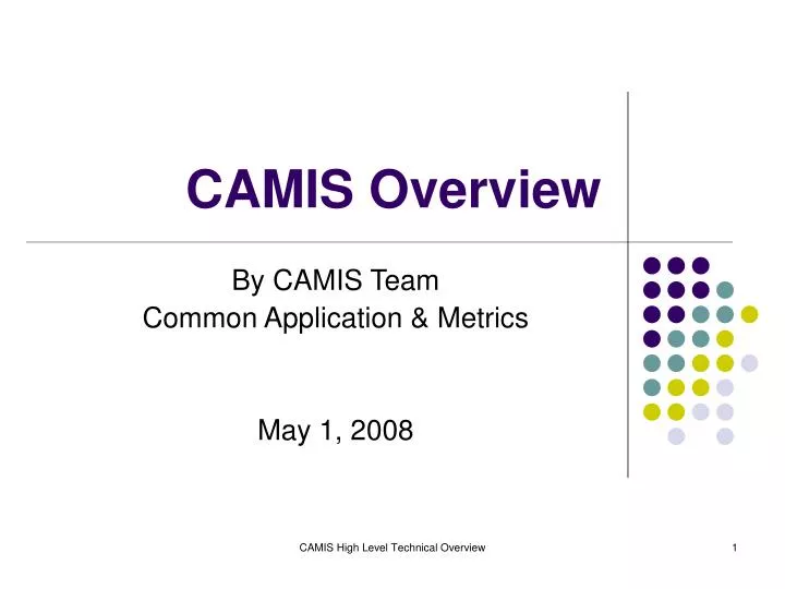 camis overview