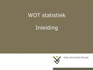 wot statistiek inleiding