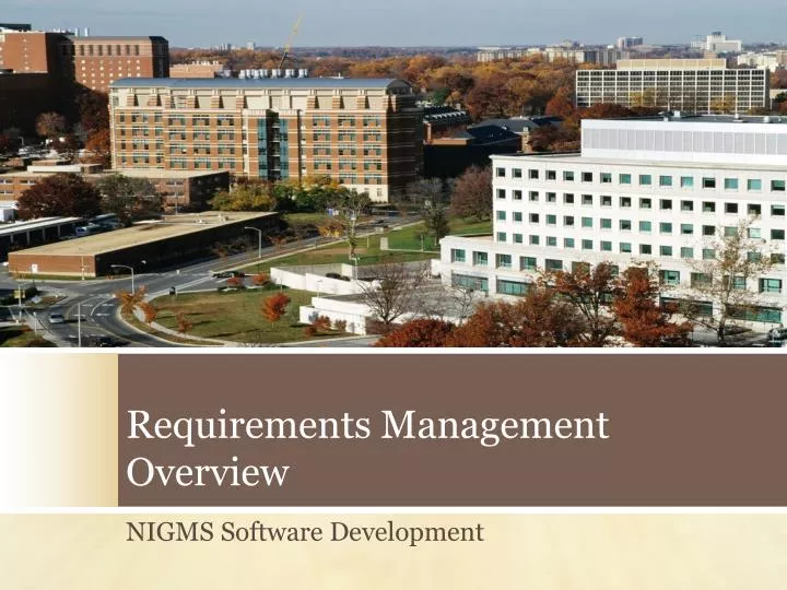 requirements management overview