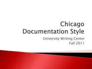 Chicago Documentation Style