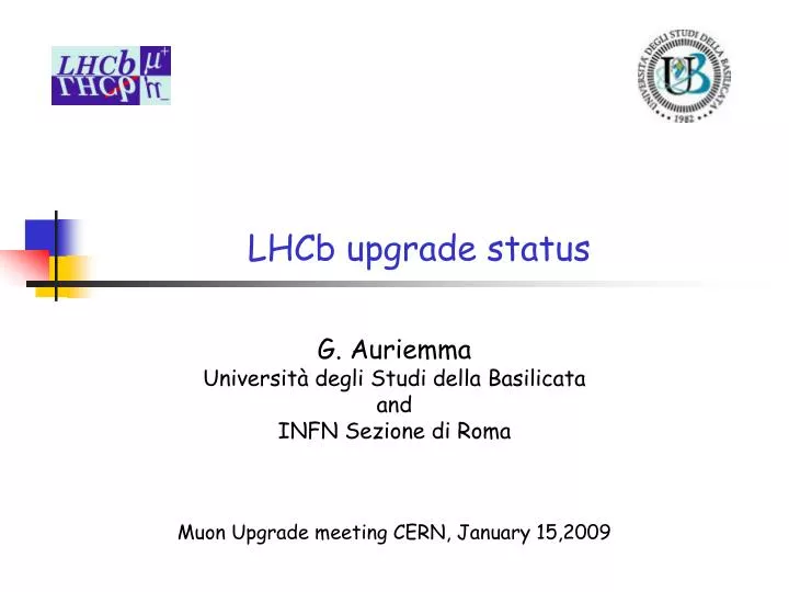 lhcb upgrade status