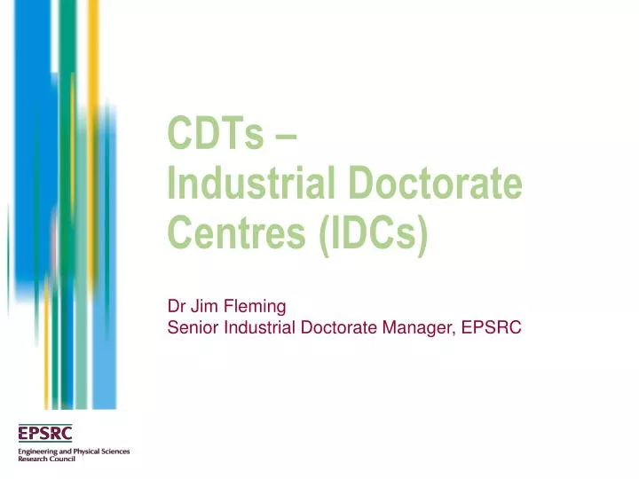 cdts industrial doctorate centres idcs