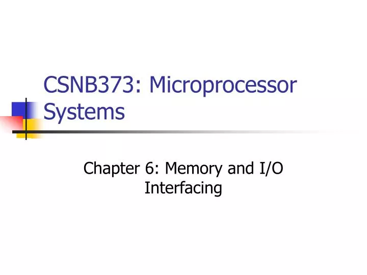 csnb373 microprocessor systems