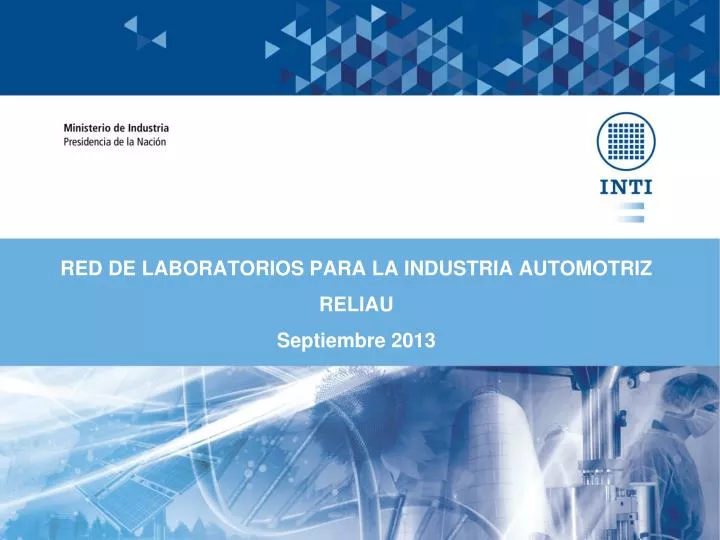 red de laboratorios para la industria automotriz reliau septiembre 2013