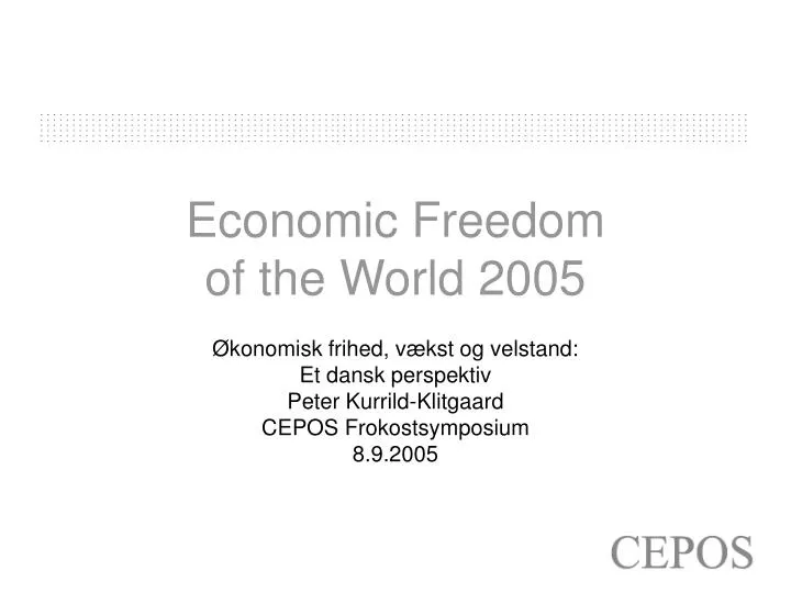 economic freedom of the world 2005