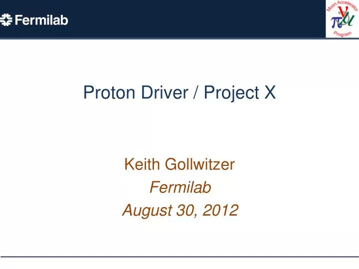 proton driver project x