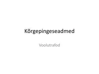 k rgepingeseadmed