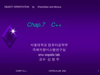 Chap.7 C++