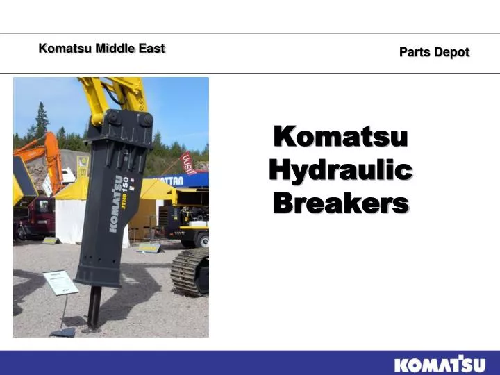 komatsu hydraulic breakers