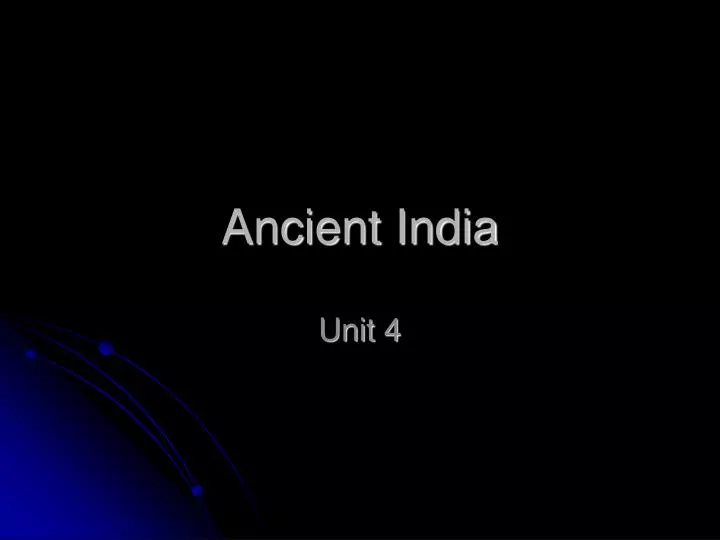 ancient india