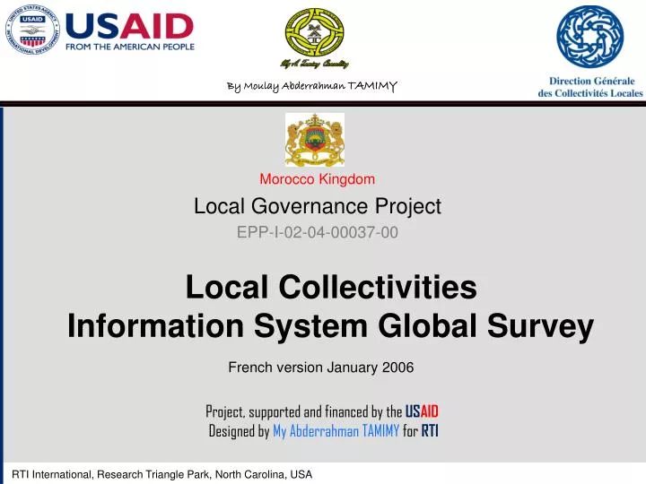 local collectivities information system global survey