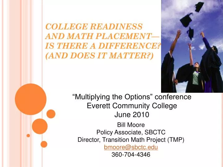 college readiness and math placement is there a difference and does it matter
