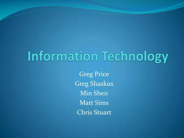 information technology