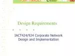 Design Requirements - slide 1