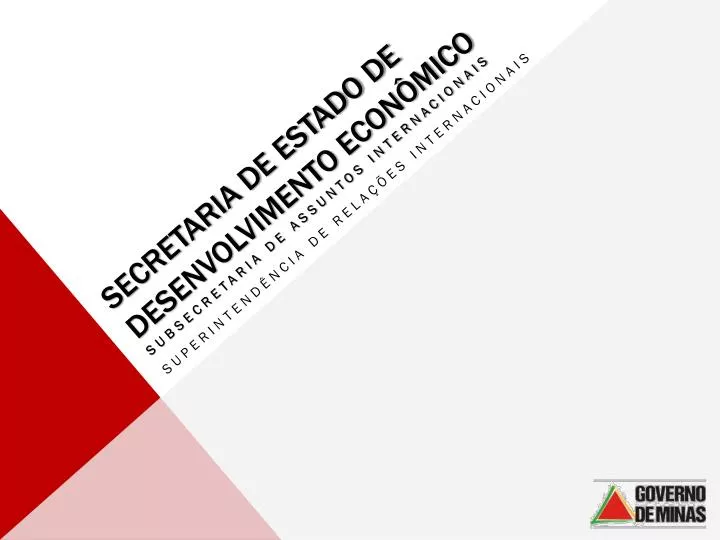 secretaria de estado de desenvolvimento econ mico