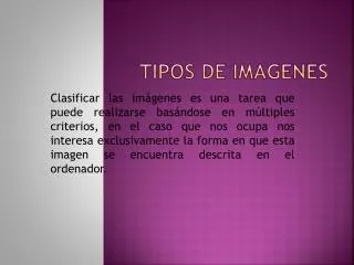 tipos de imagenes