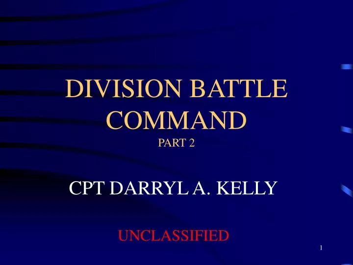 division battle command part 2