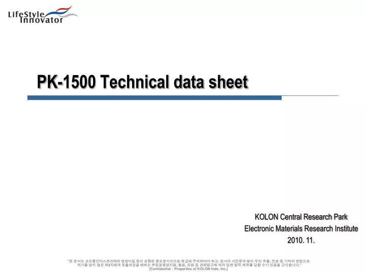 pk 1500 technical data sheet