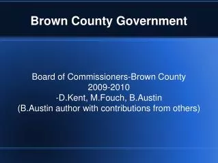 Brown County Government