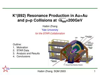 K*(892) Resonance Production in Au+Au and p+p Collisions at ?s NN =200GeV