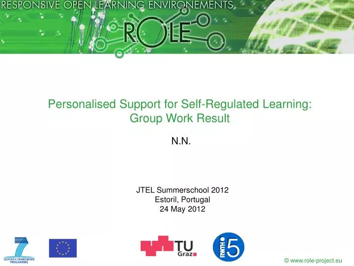 personalised support for self regulated learning group work result
