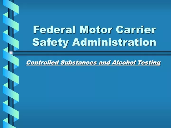 federal motor carrier safety administration