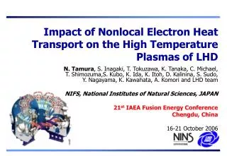 Impact of Nonlocal Electron Heat Transport on the High Temperature Plasmas of LHD