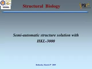 Semi-automatic structure solution with HKL-3000