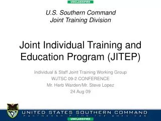 Joint Individual Training and Education Program (JITEP)