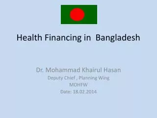 Health Financing in Bangladesh