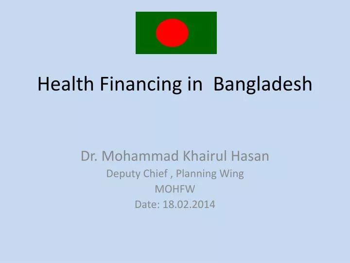 health financing in bangladesh