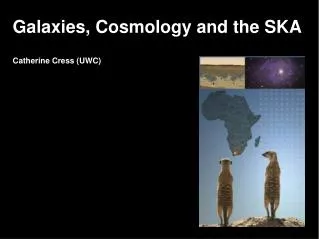 Galaxies, Cosmology and the SKA Catherine Cress (UWC) ?