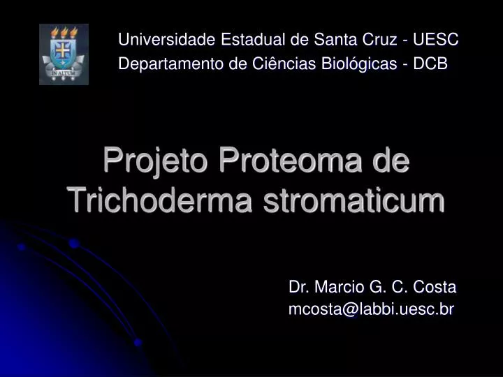 projeto proteoma de trichoderma stromaticum