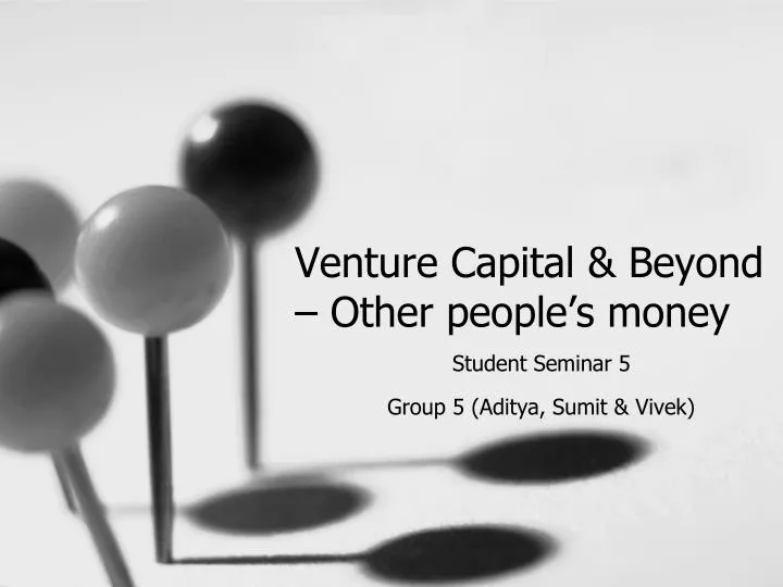 venture capital beyond other people s money
