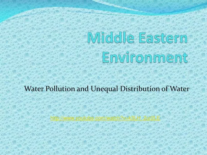 middle eastern environment