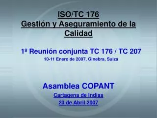 iso tc 176 gesti n y aseguramiento de la calidad
