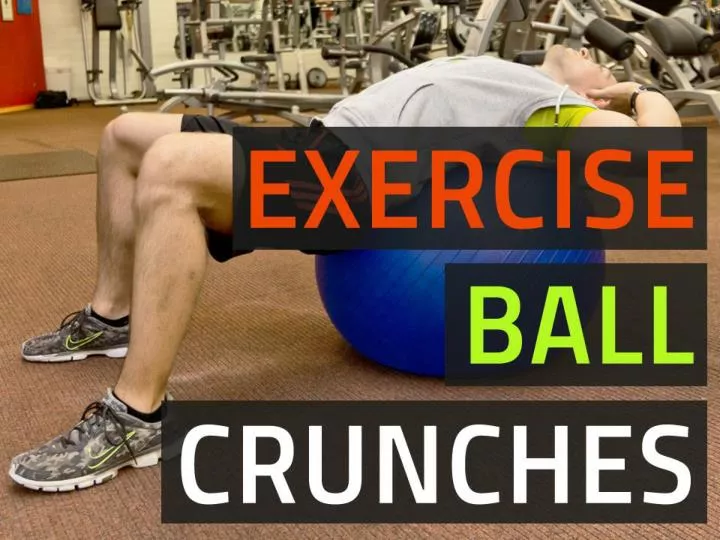 exercise ball crunch