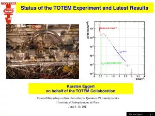 Status of the TOTEM Experiment and Latest Results