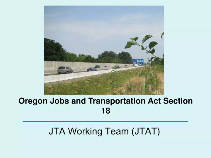 oregon jobs and transportation act section 18
