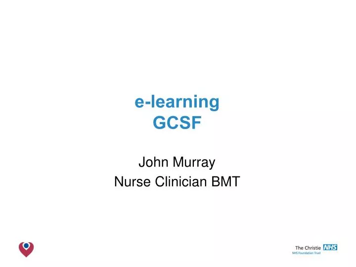 e learning gcsf