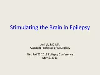 Stimulating the Brain in Epilepsy