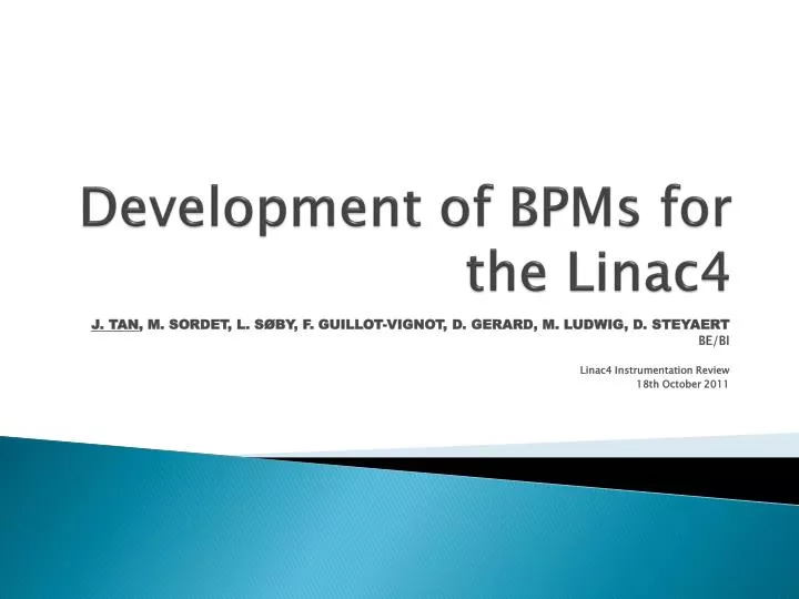 development of bpms for the linac4