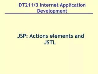 DT211/3 Internet Application Development