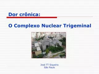 dor cr nica o complexo nuclear trigeminal