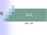 JSTL - slide 1