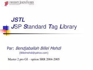 jstl j sp s tandard t ag l ibrary