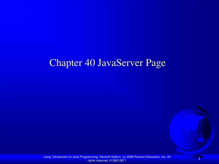 chapter 40 javaserver page
